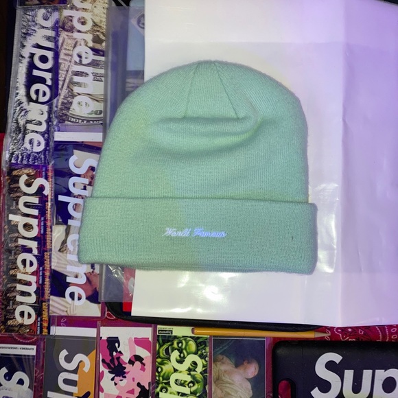 Supreme Box Logo Beanie Ice Blue New Era